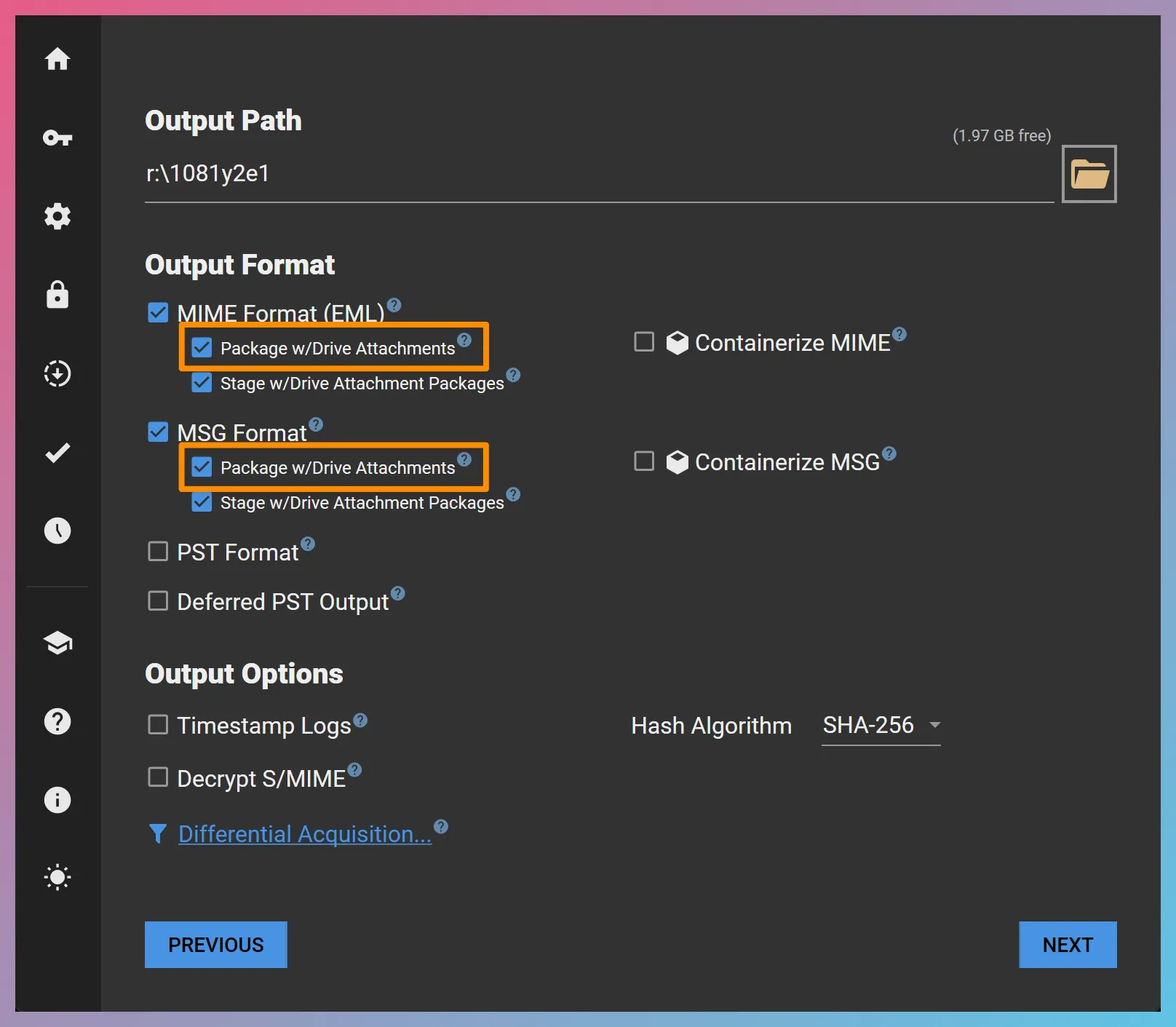 Drive Attachment Packaging