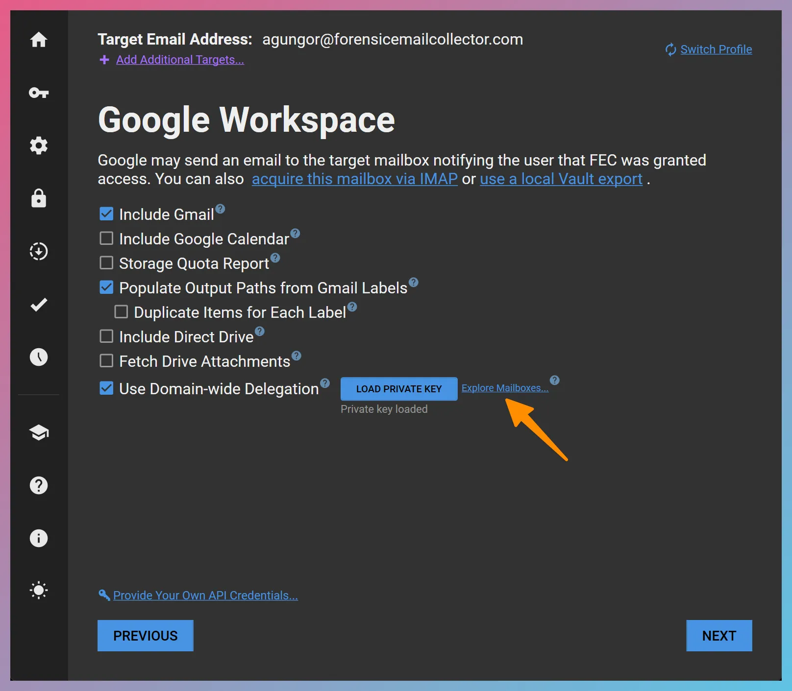 Google Mailbox Enumeration