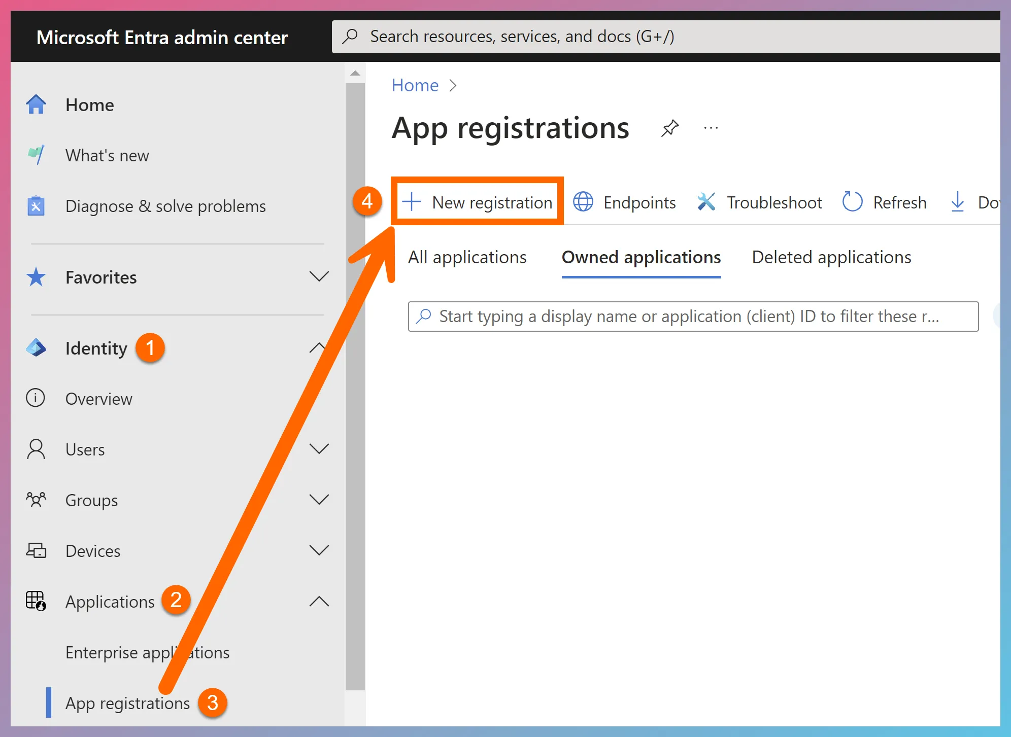 New App Registration